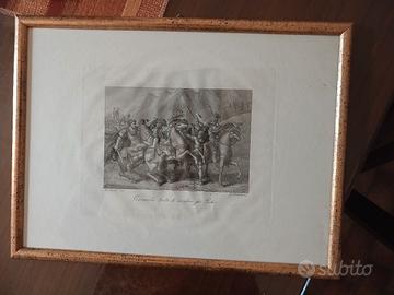 STAMPA/QUADRO D'EPOCA 1821/1829 BARTOLOMEO PINELLI