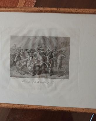 STAMPA/QUADRO D'EPOCA 1821/1829 BARTOLOMEO PINELLI