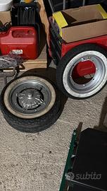 Cerchi Vespa 50  con modifica completi di gomme.