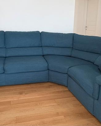 Divano angolare con letto e relax elettrico