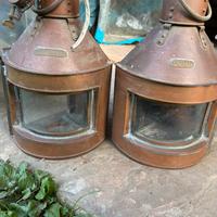 Coppia di fanali nautici originali collezionismo