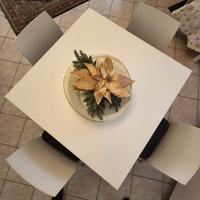 Tavolo design moderno laccato bianco