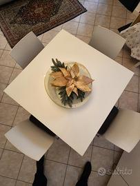 Tavolo design moderno laccato bianco