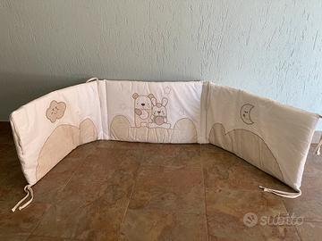 Paracolpi in cotone lettino prenatal