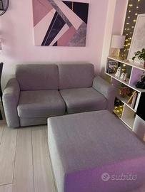 Divano letto Poltronesofà con pouf coordinato