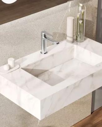 Lavabo sospeso Damala 80×46-GRES MARMORIZZATO