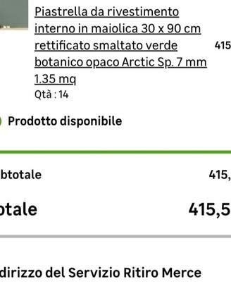 Mattonelle rivestimento per bagno 