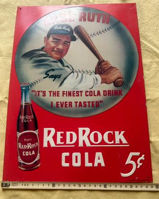 Quadro in latta vintage “Red Rock Cola”