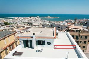 Attico in centro con vista mare