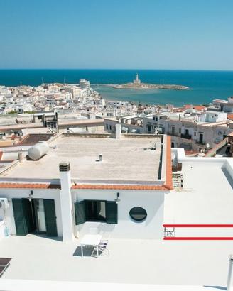 Attico in centro con vista mare