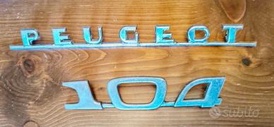 LOGO STEMMA "104" SCRITTA ORIGINALE FREGIO