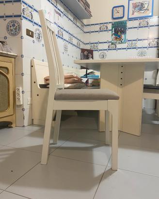 Sedie bianche da cucina