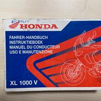 Manuale uso e manutenzione honda xl 1000 v