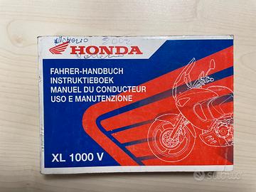 Manuale uso e manutenzione honda xl 1000 v