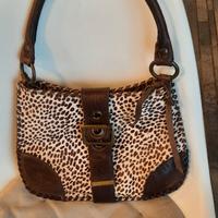 borsa pelle e cavallino