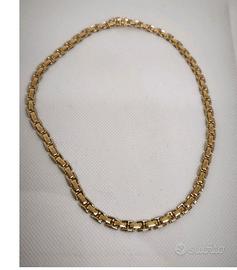 Collier donna
Collana
 oro  18 KT giallo e
bianco 
