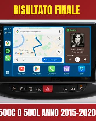 Fiat 500L o 500C KIT COMPLETO Autoradio Android