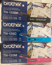 Toner brother  originale nero e colori tn-135