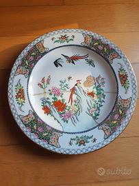 Piatto decorativo porcellana cinese hand painted