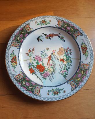 Piatto decorativo porcellana cinese hand painted