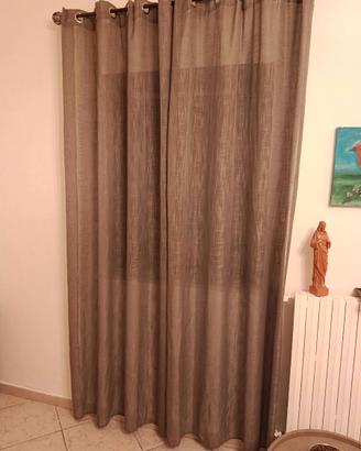 Set di 6 tende con anelli (260 x 140 cm) - effetto