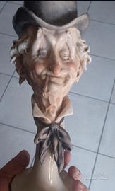 Sculturina GIUSEPPE CAPPE'. porcellana. 