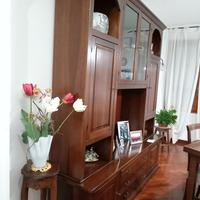 Parete attrezzata arte povera e cristalliera