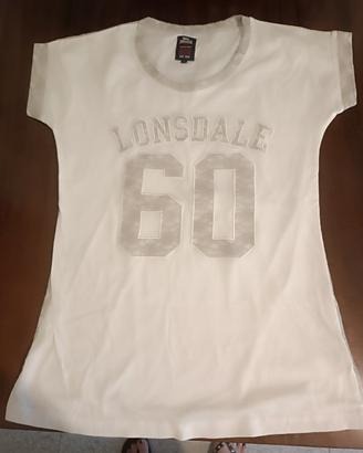 T-shirt Lonsdale, cotone  bianco,i taglia M