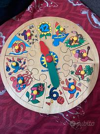 Orologio puzzle bambini