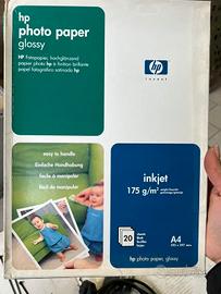 Carta fotografica HP glossy A4 – 175 g/m² – 20 fog