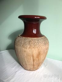 Vaso maiolica lucido bocca larga