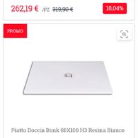 Piatto doccia 80/100