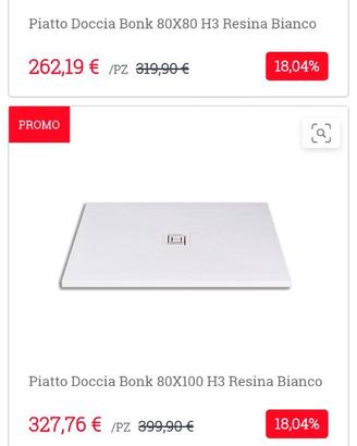 Piatto doccia 80/100