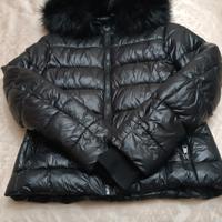Giubbotto piumino nero donna Zara xs s 