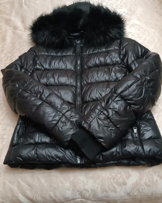 Giubbotto piumino nero donna Zara xs s 