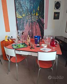 Set tavolo Salvarani e 4 sedie, anni '70