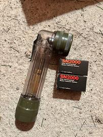 Pila con lenti intercambiabili