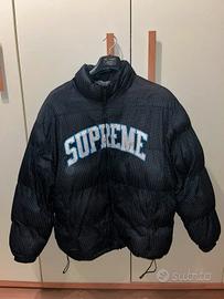Supreme Mesh Jersey Puffer Jacket Black (Size L)