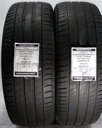 2 PNEUMATICI USATI 225/50R18 95V PRIMACY 3 MICHELI