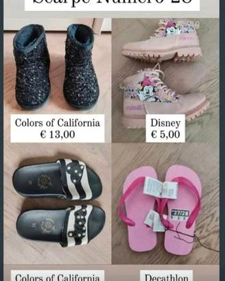 Lotto scarpe bambina numero 28 
