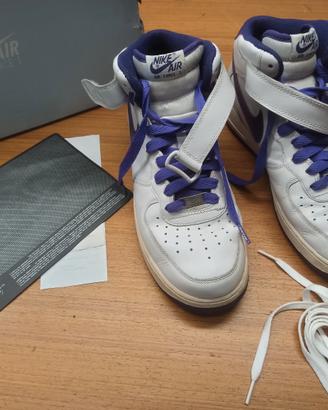 NIKE Air force 1 MID "07 Viola e bianche