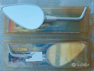 COPPIA SPECCHI DX SX CROMATI DUCATI MOSTER