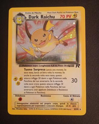 Dark Raichu - Team Rocket 