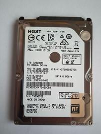 hard disk interno per notebook. 1TB