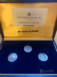 Monete in argento coniate per conto del Banco Roma