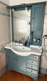 Mobile bagno + lavandino + specchio con luce