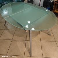 Tavolo Desalto acciaio e vetro 