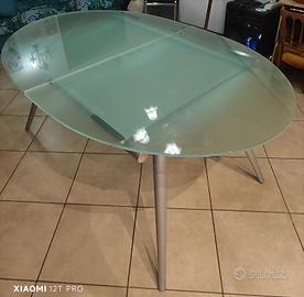 Tavolo Desalto acciaio e vetro 