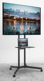 Supporto TV da pavimento BONTEC con ruote – 32-85"