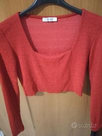 T-shirt donna colore Rosso laminato